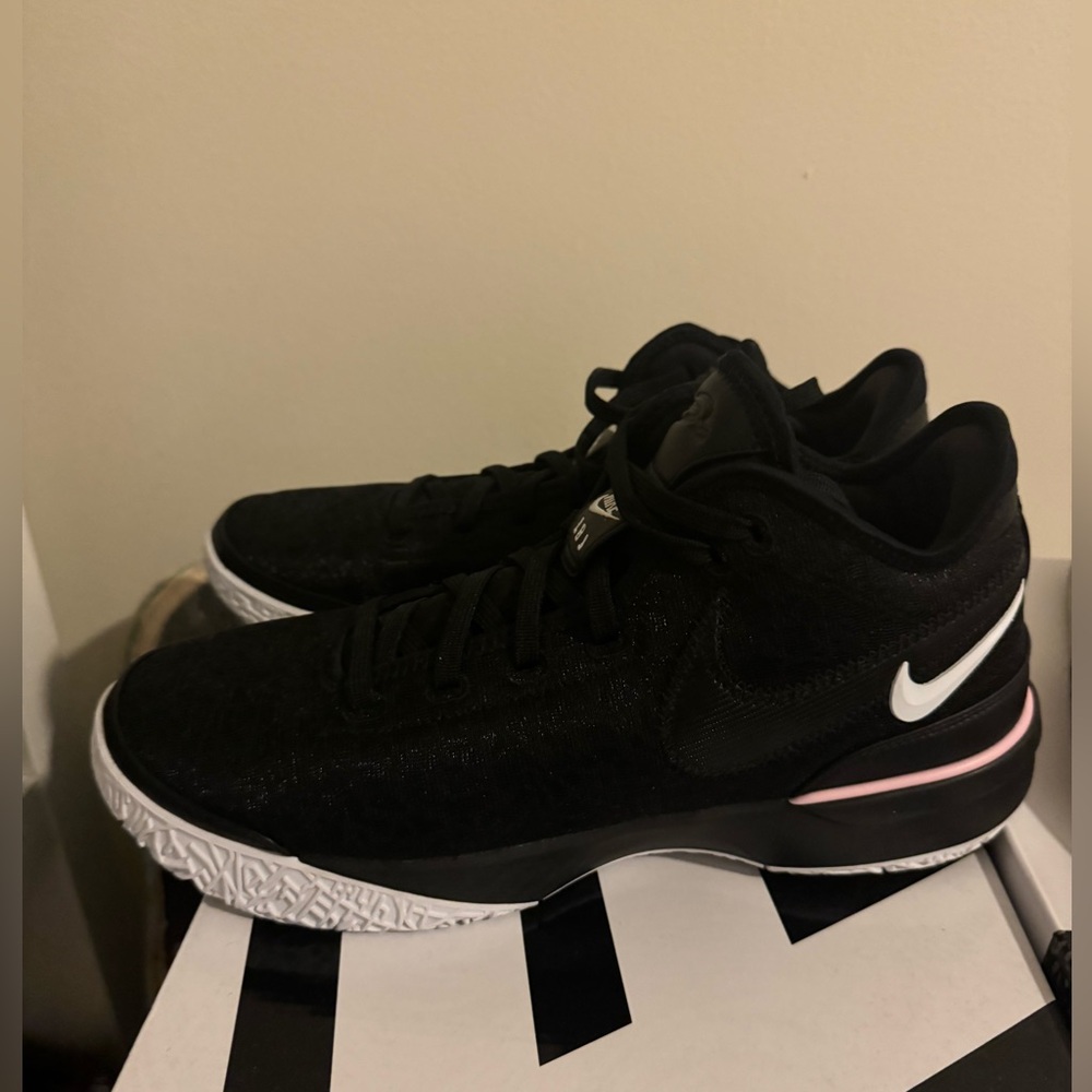 Black and White Nike LeBron NXXT Gen Basketball Shoes